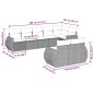 vidaXL 8-tlg. Garten-Sofagarnitur mit Kissen Hellgrau Poly Rattan vidaXL 8-tlg. Garten-Sofagarnitur mit Kissen Hellgrau Poly Rattan