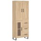 Highboard Sonoma-Eiche 69,5x34x180 cm Holzwerkstoff Highboard Sonoma-Eiche 69,5x34x180 cm Holzwerkstoff