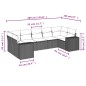 vidaXL 7-tlg. Garten-Sofagarnitur mit Kissen Hellgrau Poly Rattan vidaXL 7-tlg. Garten-Sofagarnitur mit Kissen Hellgrau Poly Rattan