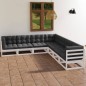 vidaXL 7-tlg. Garten-Lounge-Set mit Kissen Kiefer Massivholz vidaXL 7-tlg. Garten-Lounge-Set mit Kissen Kiefer Massivholz