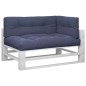 vidaXL Palettenkissen 3 Stk. Marineblau Stoff vidaXL Palettenkissen 3 Stk. Marineblau Stoff