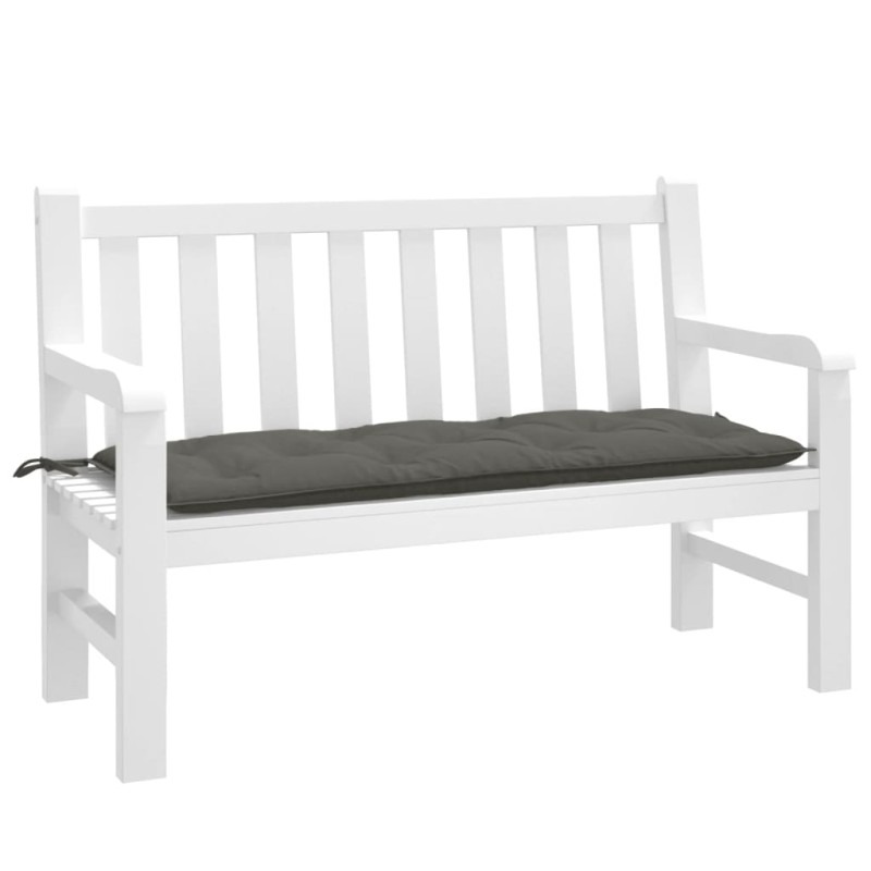 vidaXL Gartenbank-Auflage Melange Dunkelgrau 120x50x7 cm Stoff vidaXL Gartenbank-Auflage Melange Dunkelgrau 120x50x7 cm Stoff