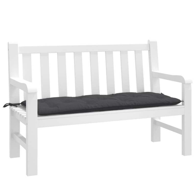 vidaXL Gartenbank-Auflage Melange Anthrazit 120x50x7 cm Stoff vidaXL Gartenbank-Auflage Melange Anthrazit 120x50x7 cm Stoff
