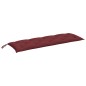 vidaXL Gartenbank-Auflage Melange Weinrot 150x50x7 cm Stoff