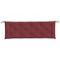 vidaXL Gartenbank-Auflage Melange Weinrot 150x50x7 cm Stoff