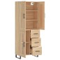 Highboard Sonoma-Eiche 69,5x34x180 cm Holzwerkstoff Highboard Sonoma-Eiche 69,5x34x180 cm Holzwerkstoff