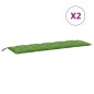 vidaXL Gartenbank-Auflagen 2 Stk. Melange Grün 180x50x7 cm Stoff vidaXL Gartenbank-Auflagen 2 Stk. Melange Grün 180x50x7 cm Stoff