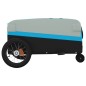 vidaXL Fahrradanhänger Schwarz und Blau 30 kg Eisen vidaXL Fahrradanhänger Schwarz und Blau 30 kg Eisen