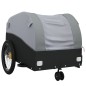 vidaXL Fahrradanhänger Schwarz und Grau 30 kg Eisen vidaXL Fahrradanhänger Schwarz und Grau 30 kg Eisen