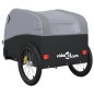 vidaXL Fahrradanhänger Schwarz und Grau 30 kg Eisen vidaXL Fahrradanhänger Schwarz und Grau 30 kg Eisen