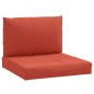 vidaXL Palettenkissen 2-tlg. Melange Rot Stoff vidaXL Palettenkissen 2-tlg. Melange Rot Stoff