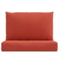 vidaXL Palettenkissen 2-tlg. Melange Rot Stoff vidaXL Palettenkissen 2-tlg. Melange Rot Stoff