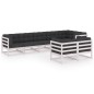 8-tlg. Garten-Lounge-Set mit Kissen Kiefer Massivholz 8-tlg. Garten-Lounge-Set mit Kissen Kiefer Massivholz