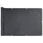 vidaXL Balkon-Sichtschutz Anthrazit 1000x75 cm PVC vidaXL Balkon-Sichtschutz Anthrazit 1000x75 cm PVC