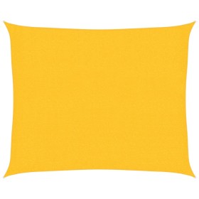 vidaXL Sonnensegel 160 g/m² Gelb 2,5x3 m HDPE