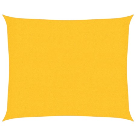vidaXL Sonnensegel 160 g/m² Gelb 2,5x3 m HDPE