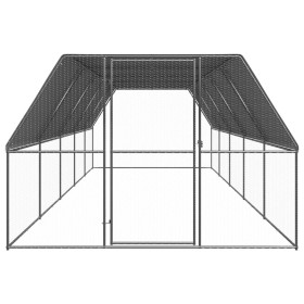vidaXL Hühnerkäfig 3x10x2 m Verzinkter Stahl