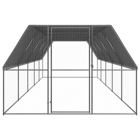 vidaXL Hühnerkäfig 3x10x2 m Verzinkter Stahl
