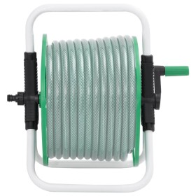 vidaXL Schlauchtrommel Freistehend für 45 m 1/2" Schlauch Stahl