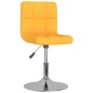 vidaXL Drehbarer Barhocker Gelb Stoff vidaXL Drehbarer Barhocker Gelb Stoff