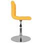 vidaXL Drehbarer Barhocker Gelb Stoff vidaXL Drehbarer Barhocker Gelb Stoff