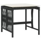 vidaXL Gartenhocker mit Kissen 4 Stk. Schwarz 41x41x36 cm Poly Rattan vidaXL Gartenhocker mit Kissen 4 Stk. Schwarz 41x41x36 cm Poly Rattan