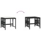 vidaXL Gartenhocker mit Kissen 4 Stk. Schwarz 41x41x36 cm Poly Rattan vidaXL Gartenhocker mit Kissen 4 Stk. Schwarz 41x41x36 cm Poly Rattan