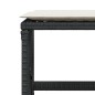 vidaXL Gartenhocker mit Kissen 4 Stk. Schwarz 41x41x36 cm Poly Rattan vidaXL Gartenhocker mit Kissen 4 Stk. Schwarz 41x41x36 cm Poly Rattan
