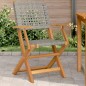 vidaXL Gartenstühle 2 Stk. Grau Massivholz Akazie und Poly Rattan vidaXL Gartenstühle 2 Stk. Grau Massivholz Akazie und Poly Rattan