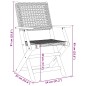 vidaXL Gartenstühle 2 Stk. Grau Massivholz Akazie und Poly Rattan vidaXL Gartenstühle 2 Stk. Grau Massivholz Akazie und Poly Rattan