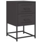vidaXL Nachttisch Schwarz 36x39x60,5 cm Stahl vidaXL Nachttisch Schwarz 36x39x60,5 cm Stahl