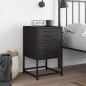 vidaXL Nachttisch Schwarz 36x39x60,5 cm Stahl vidaXL Nachttisch Schwarz 36x39x60,5 cm Stahl