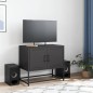 vidaXL TV-Schrank Schwarz 68,5x39x60,5 cm Stahl vidaXL TV-Schrank Schwarz 68,5x39x60,5 cm Stahl
