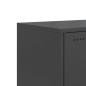 vidaXL TV-Schrank Schwarz 68,5x39x60,5 cm Stahl vidaXL TV-Schrank Schwarz 68,5x39x60,5 cm Stahl