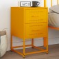 vidaXL Nachttisch Senfgelb 36x39x60,5 cm Stahl vidaXL Nachttisch Senfgelb 36x39x60,5 cm Stahl