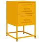 vidaXL Nachttisch Senfgelb 36x39x60,5 cm Stahl vidaXL Nachttisch Senfgelb 36x39x60,5 cm Stahl