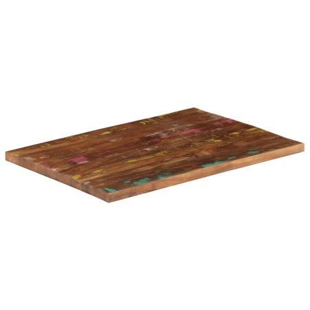 vidaXL Tischplatte 80x60x2,5 cm Rechteckig Altholz Massiv