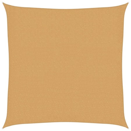 vidaXL Sonnensegel 160 g/m² Quadratisch Sandfarbe 2x2 m HDPE