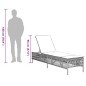 vidaXL Sonnenliege mit Auflage Beige Poly Rattan vidaXL Sonnenliege mit Auflage Beige Poly Rattan