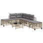 vidaXL 3-tlg. Garten-Ecksofa-Set mit Kissen Beige Poly Rattan vidaXL 3-tlg. Garten-Ecksofa-Set mit Kissen Beige Poly Rattan