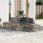 vidaXL 3-tlg. Garten-Ecksofa-Set mit Kissen Beige Poly Rattan vidaXL 3-tlg. Garten-Ecksofa-Set mit Kissen Beige Poly Rattan