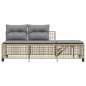 vidaXL 3-tlg. Garten-Ecksofa-Set mit Kissen Beige Poly Rattan vidaXL 3-tlg. Garten-Ecksofa-Set mit Kissen Beige Poly Rattan