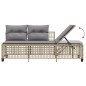 vidaXL 3-tlg. Garten-Ecksofa-Set mit Kissen Beige Poly Rattan vidaXL 3-tlg. Garten-Ecksofa-Set mit Kissen Beige Poly Rattan