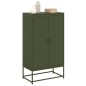 vidaXL Highboard Olivgrün 68,5x38,5x123,5 cm Stahl vidaXL Highboard Olivgrün 68,5x38,5x123,5 cm Stahl