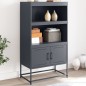vidaXL Highboard Anthrazit 68,5x38,5x123,5 cm Stahl vidaXL Highboard Anthrazit 68,5x38,5x123,5 cm Stahl