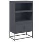 vidaXL Highboard Anthrazit 68,5x38,5x123,5 cm Stahl vidaXL Highboard Anthrazit 68,5x38,5x123,5 cm Stahl