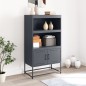vidaXL Highboard Anthrazit 68,5x38,5x123,5 cm Stahl vidaXL Highboard Anthrazit 68,5x38,5x123,5 cm Stahl