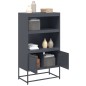 vidaXL Highboard Anthrazit 68,5x38,5x123,5 cm Stahl vidaXL Highboard Anthrazit 68,5x38,5x123,5 cm Stahl