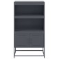 vidaXL Highboard Anthrazit 68,5x38,5x123,5 cm Stahl vidaXL Highboard Anthrazit 68,5x38,5x123,5 cm Stahl