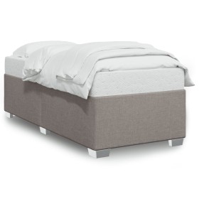 vidaXL Bettgestell ohne Matratze Taupe 80x200 cm Stoff